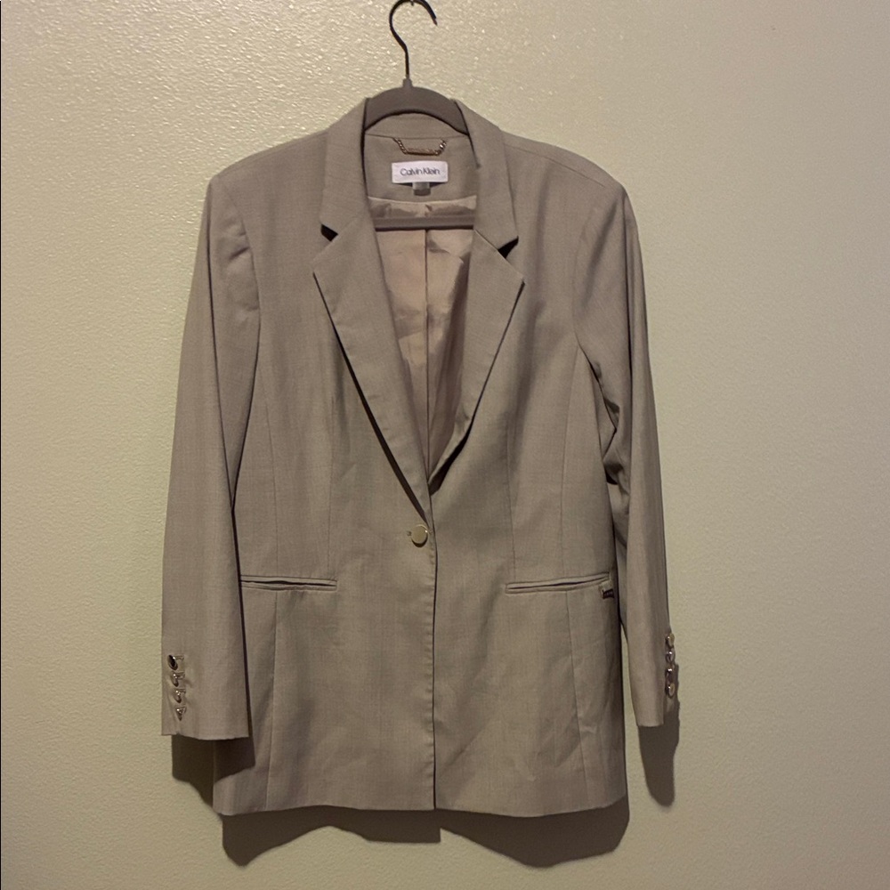 Calvin Klein Women's Tan Blazer